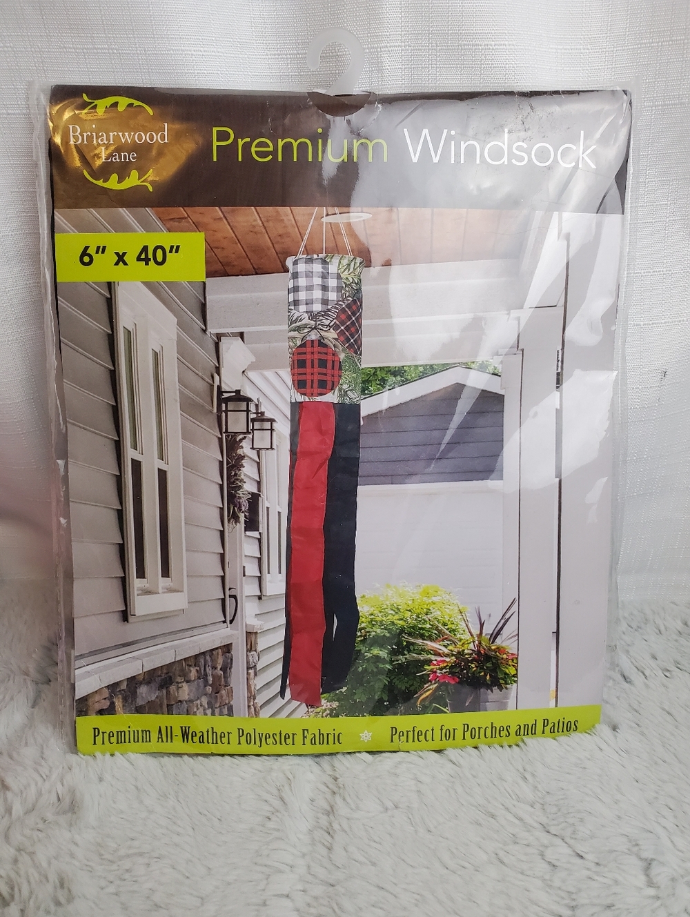 Briarwood Lane Premium Patterned Ornaments Windsock NEW 6" x 40"
